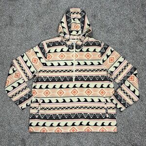 O'Neill Sierra Tribal Fleece 1/4 Quarter‎ Zip Pullover Sweater Womens 2XL XXL